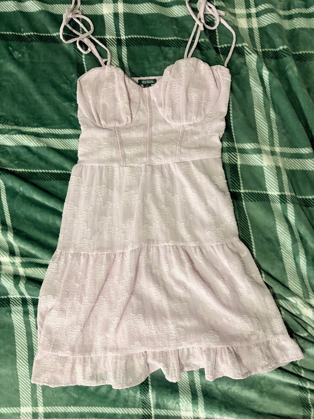 Wild Fable Lavender Textured Bustier Mini Dress
